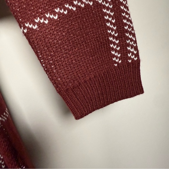 JODIFL Cowl Neck Oversized Geometric Sweater Size Small - Picture 6 of 10